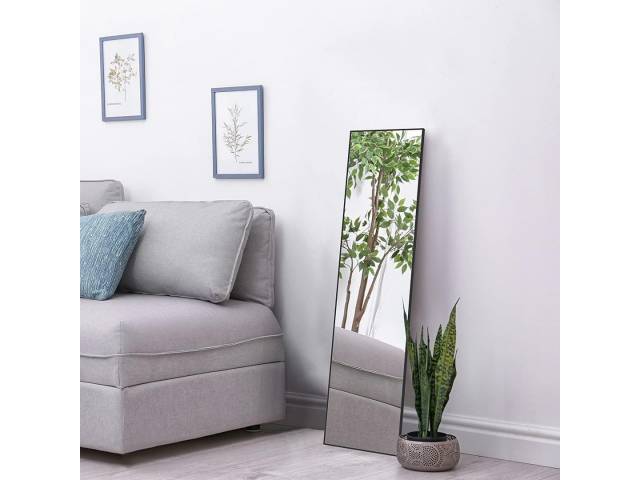 ESPEJO CON GANCHOS PARA PUERTA 120X30