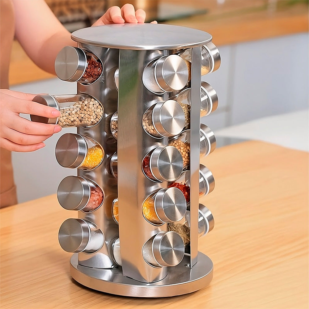 SET CONDIMENTERO GIRATORIO 20 PIEZAS