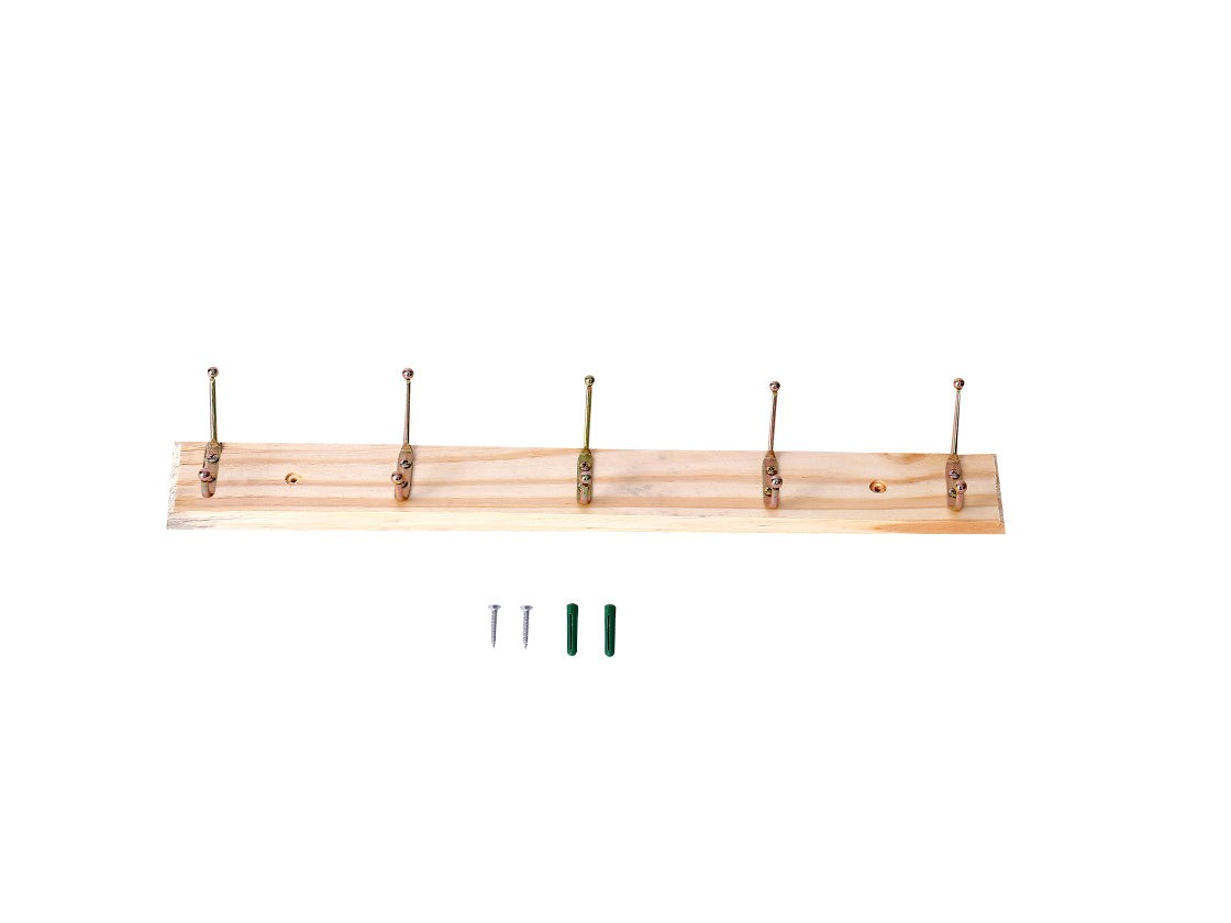 PERCHERO MADERA 5 GANCHOS