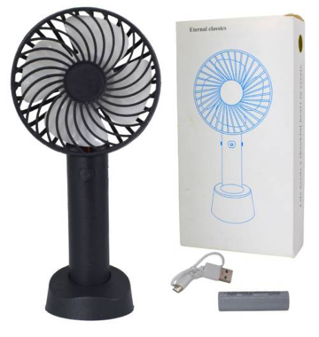 MINI VENTILADOR INALÁMBRICO, CON BASE