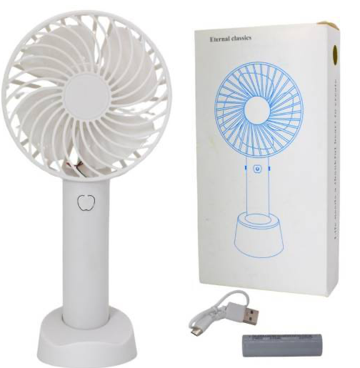 MINI VENTILADOR INALÁMBRICO, CON BASE