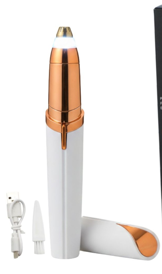 DEPILADOR DE CEJAS RECARGABLE CON LUZ