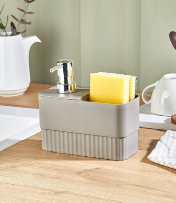 DISPENSADOR CON PORTA ESPONJA