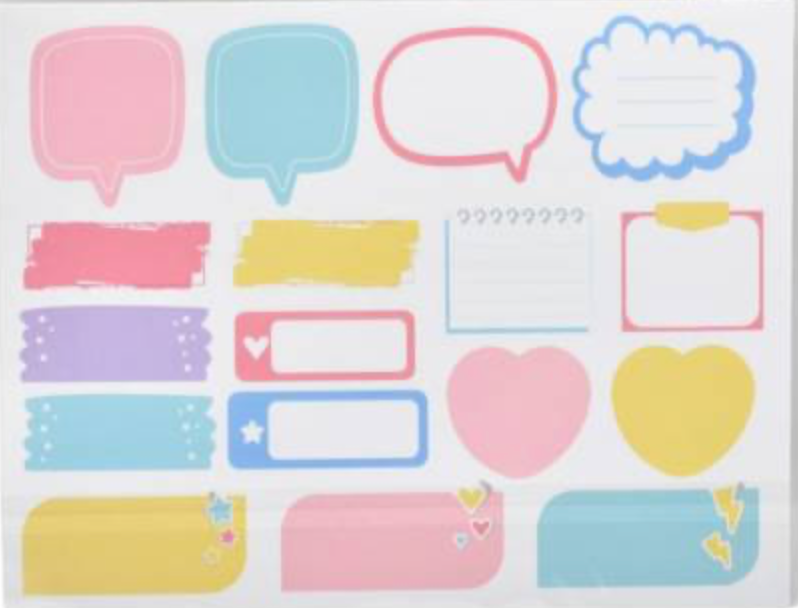 Etiquetas autoadhesivas para notas