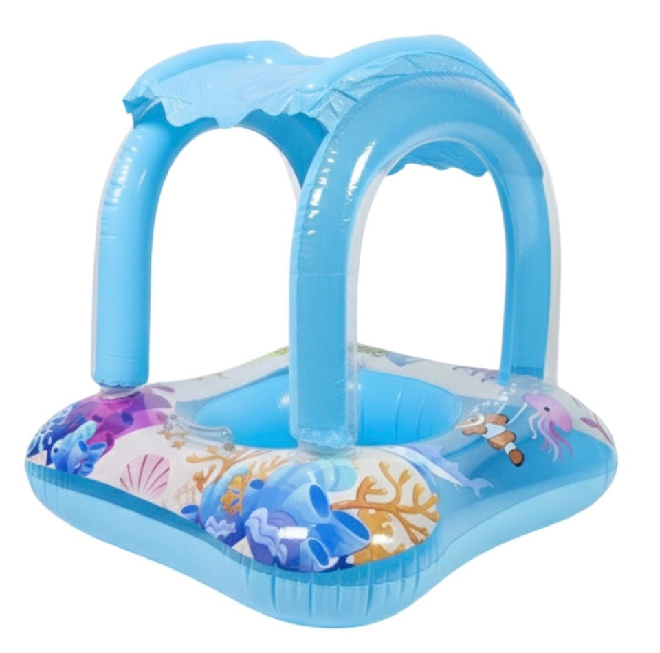 Inflable flotador con techo