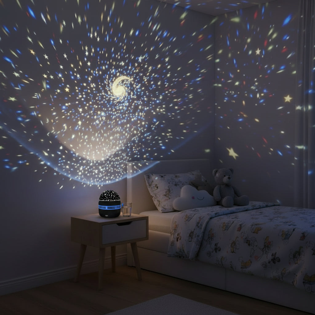 Proyector galaxia giratorio