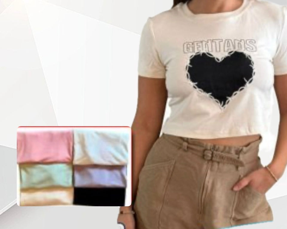 Remera corta L al XXL