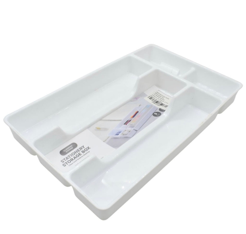 Organizador multiusos blanco 27x17x3cm
