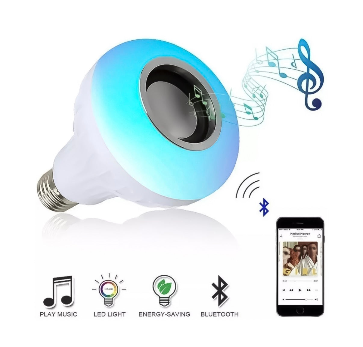 Lámpara parlante con bluetooth