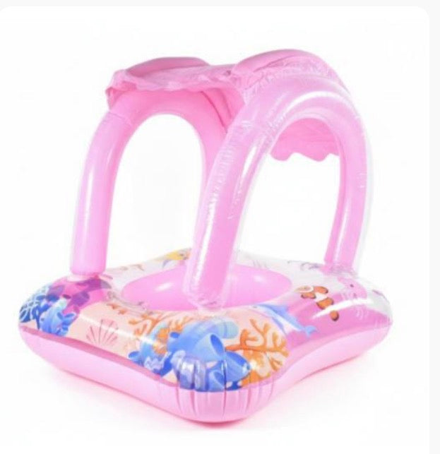 Inflable flotador con techo