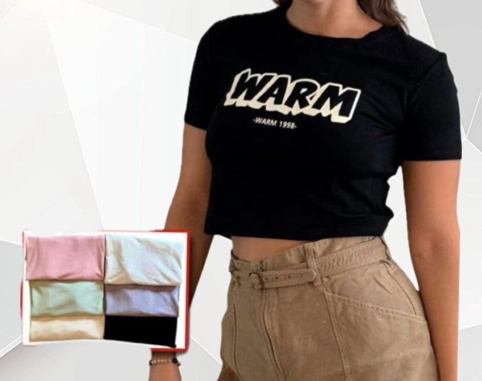 Remera corta L al XXL