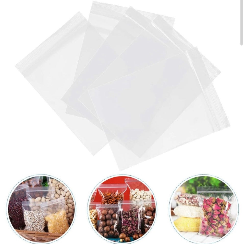 50 Bolsas herméticas para alimentos 16.5x14.9cm.
