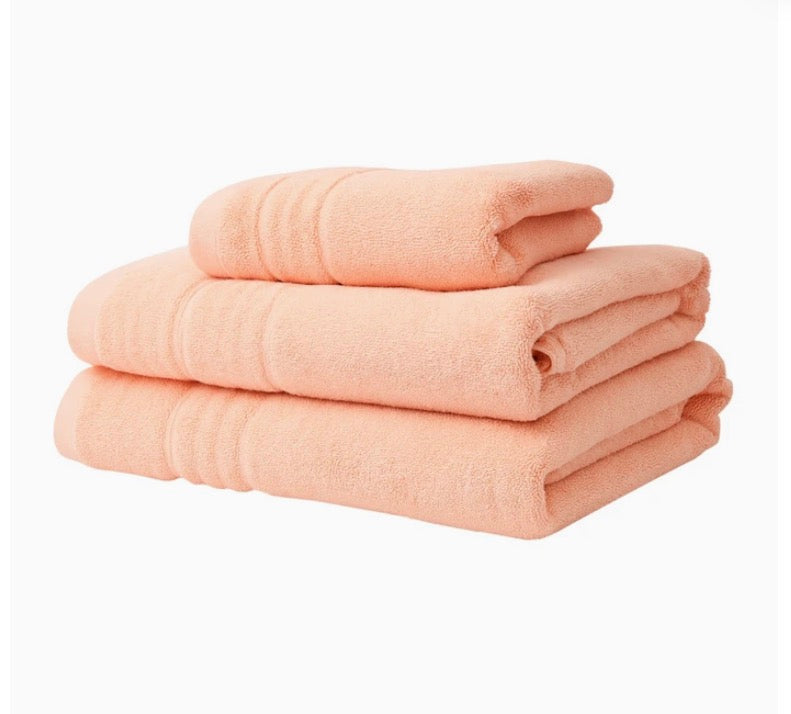 Set de 3 Toallas de Baño 100% Algodón Calidad Premium, de 78 x 163cm, 70 x 137cm y 33 x 73cm