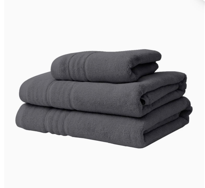 Set de 3 Toallas de Baño 100% Algodón Calidad Premium, de 78 x 163cm, 70 x 137cm y 33 x 73cm