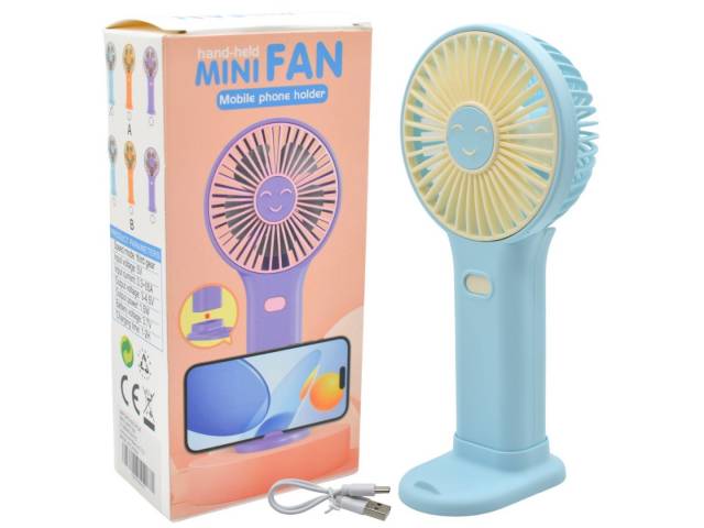 MINI VENTILADOR RECARGABLE CON SOPORTE