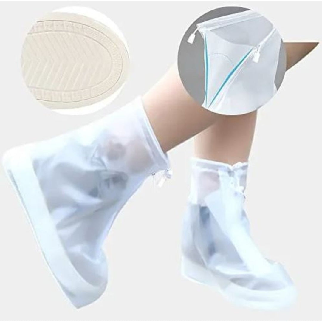 CUBRE CALZADO DE SILICONA CON CIERRE TALLE M (36-37-38)