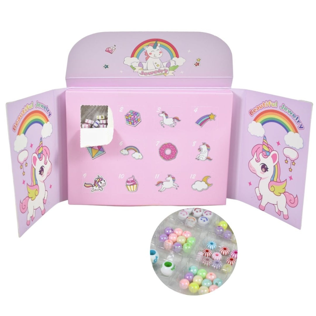 CAJA CON CUENTAS PULSERAS DE SORPRESA