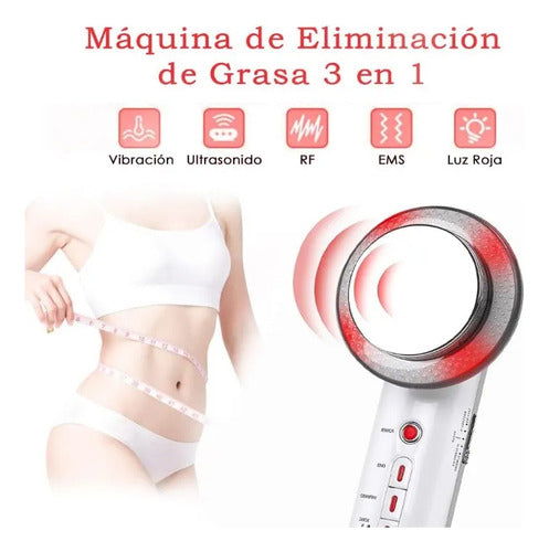 Cavitador Ultrasonido 3 En 1 Masajeador Adelgaza Infrarrojo