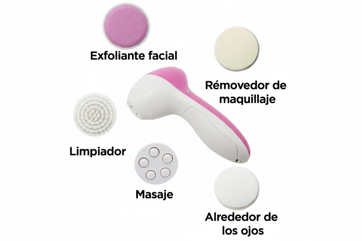 EXFOLIADOR MASAJE FACIAL 5 EN 1