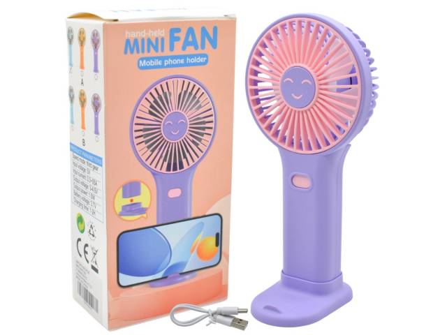 MINI VENTILADOR RECARGABLE CON SOPORTE
