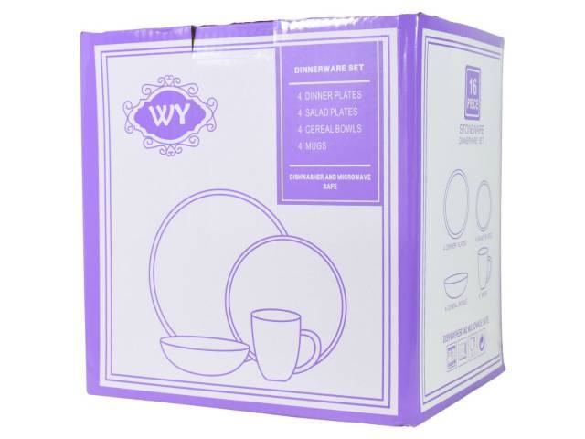 SET VAJILLA CERAMICA 16 PIEZAS
