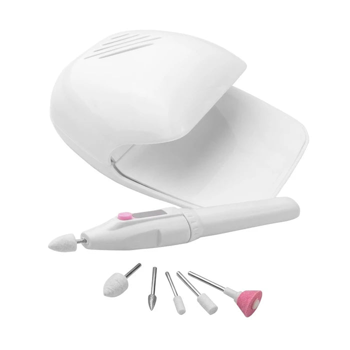 KIT DE TORNO CON SECADOR PARA UÑAS + 5 PUNTEROS